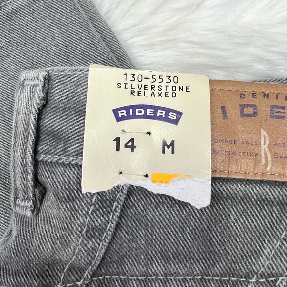 🇺🇸NWT🤩👖VINTAGE |•RIDERS•| Relaxed Deadstock High Waist Tapered Leg Jeans 👖 - Picture 8 of 13